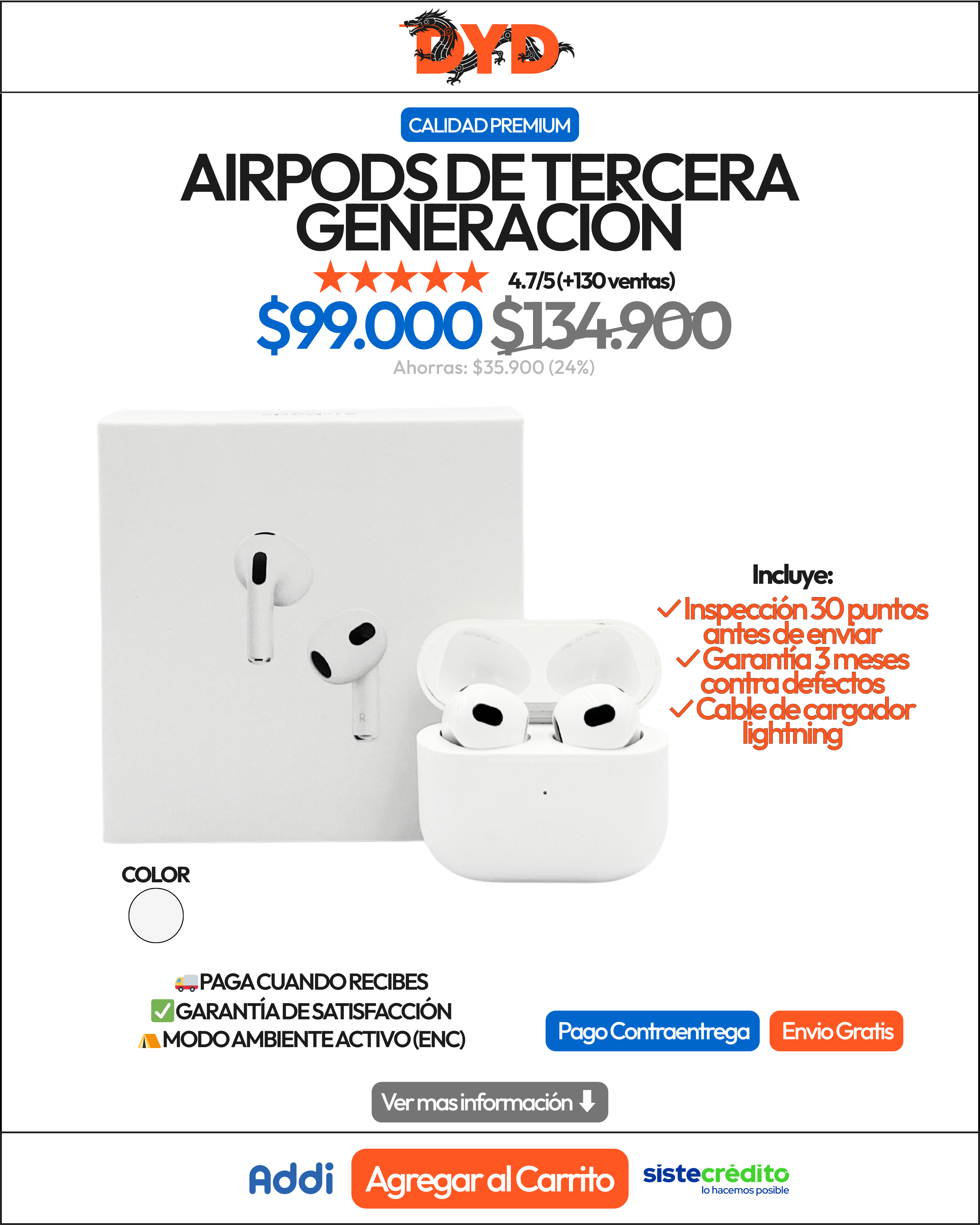 AirPods De Tercera Generación