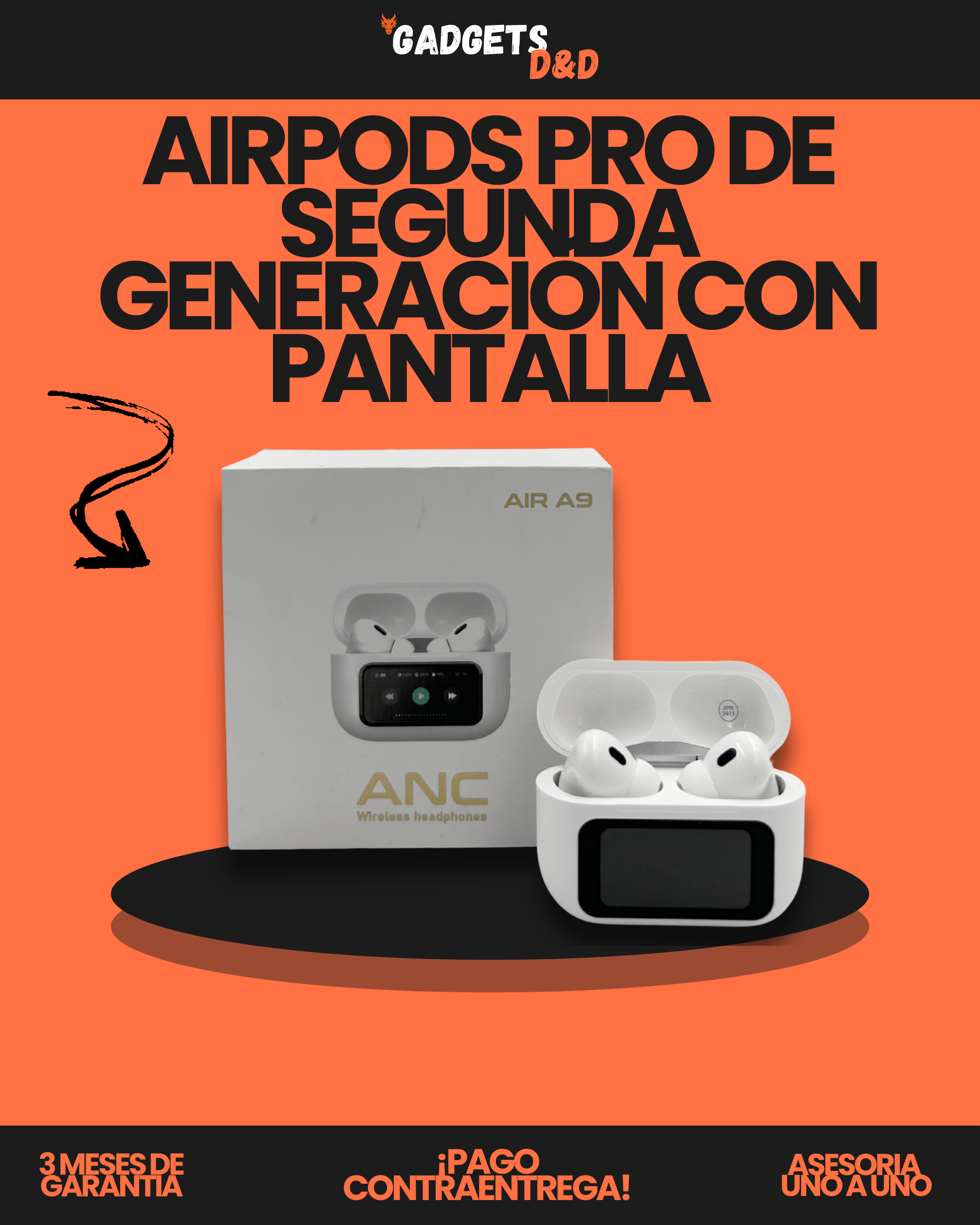 AirPods Pro de Segunda Generación con Pantalla