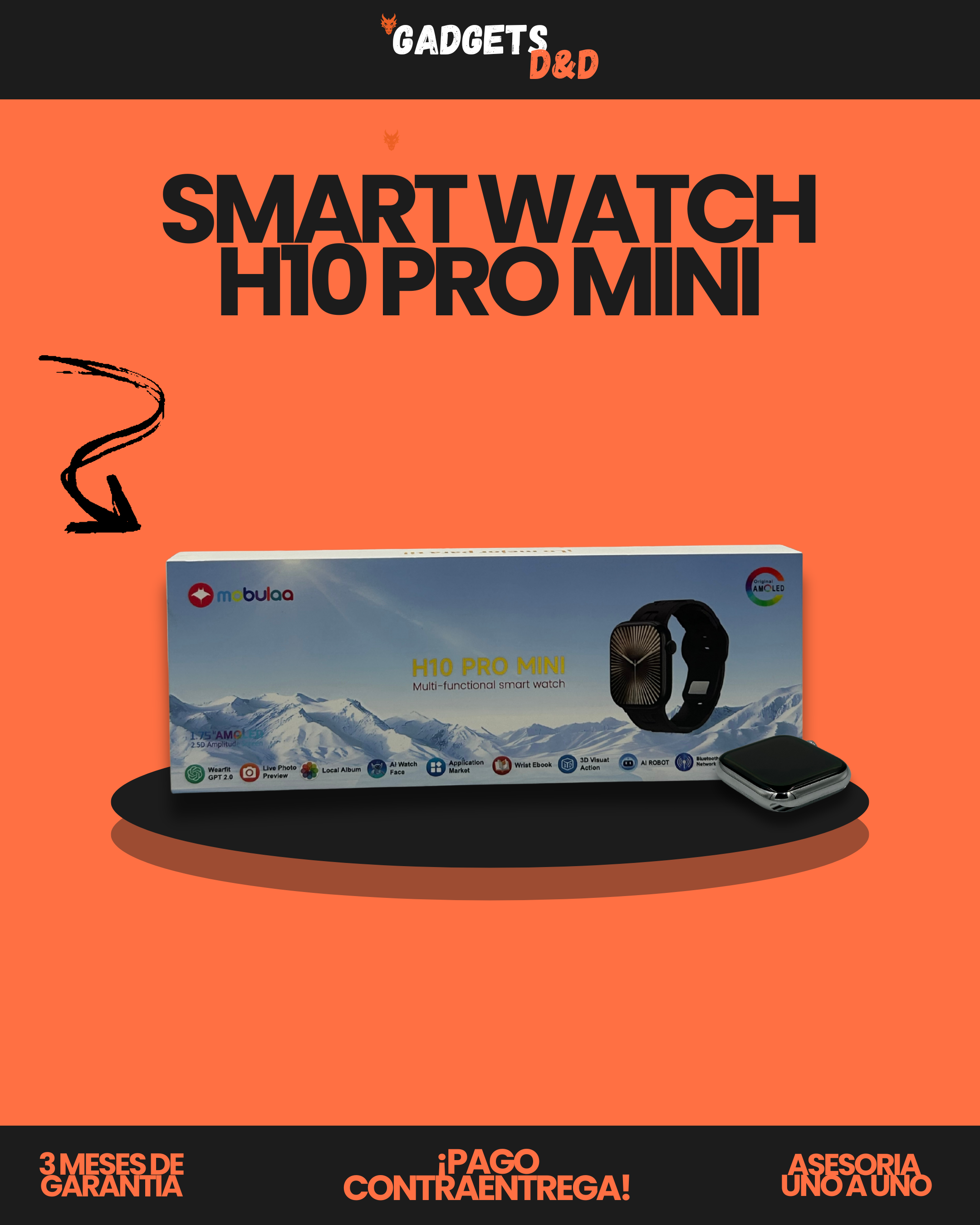 SMART WATCH H10 PRO MINI