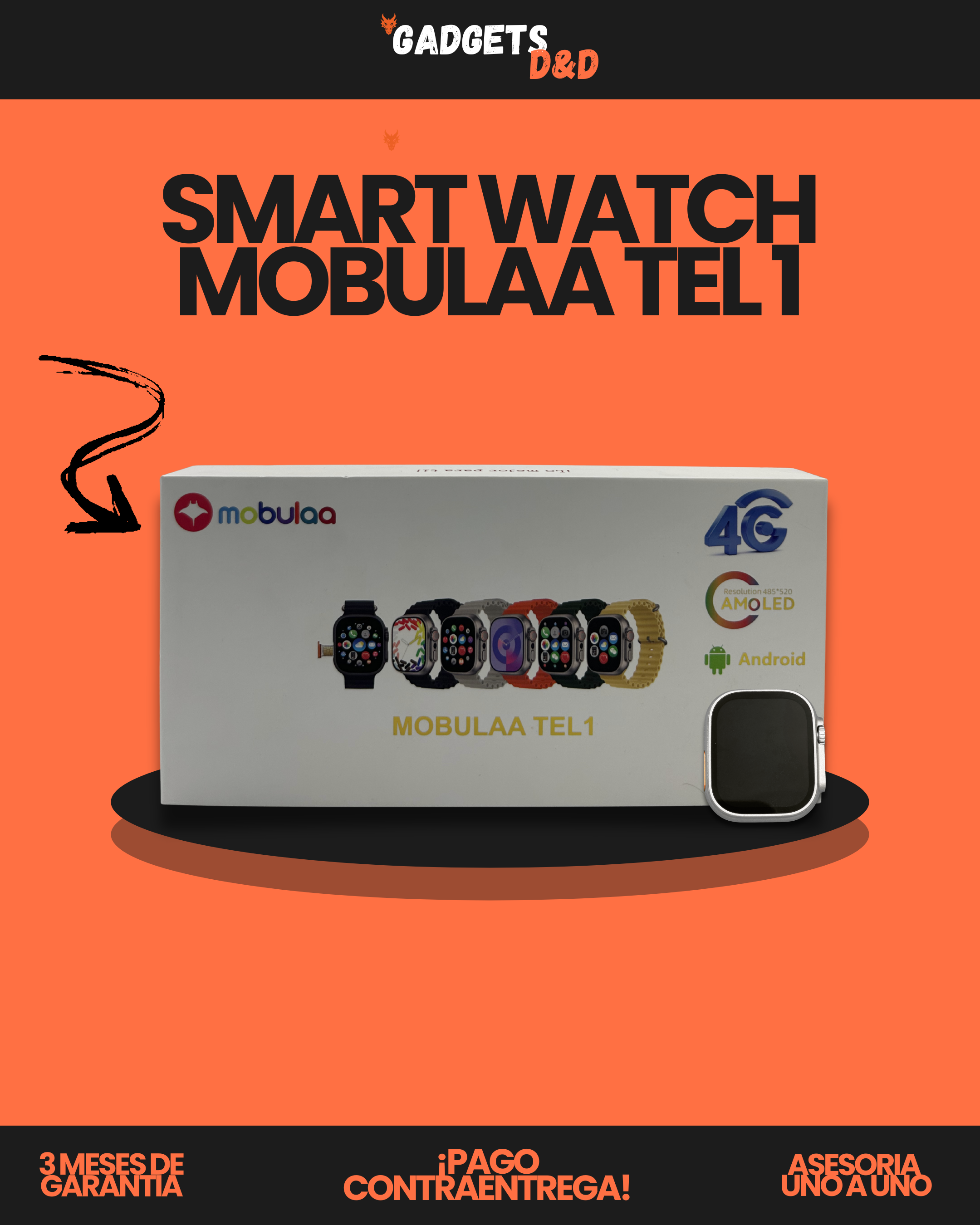 SMART WATCH MOBULAA TEL 1