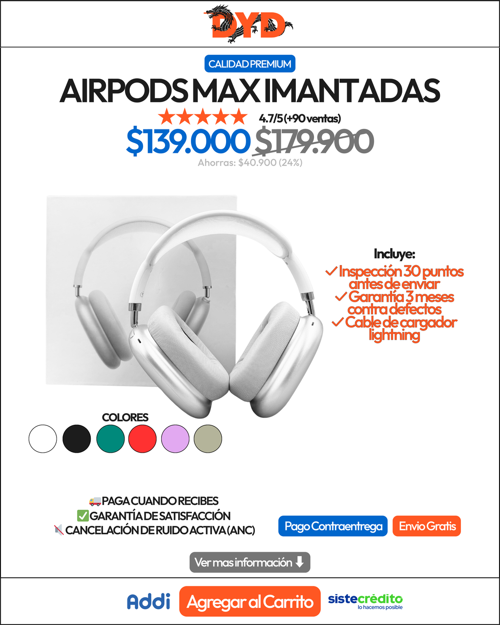 AirPods Max (Imantadas)