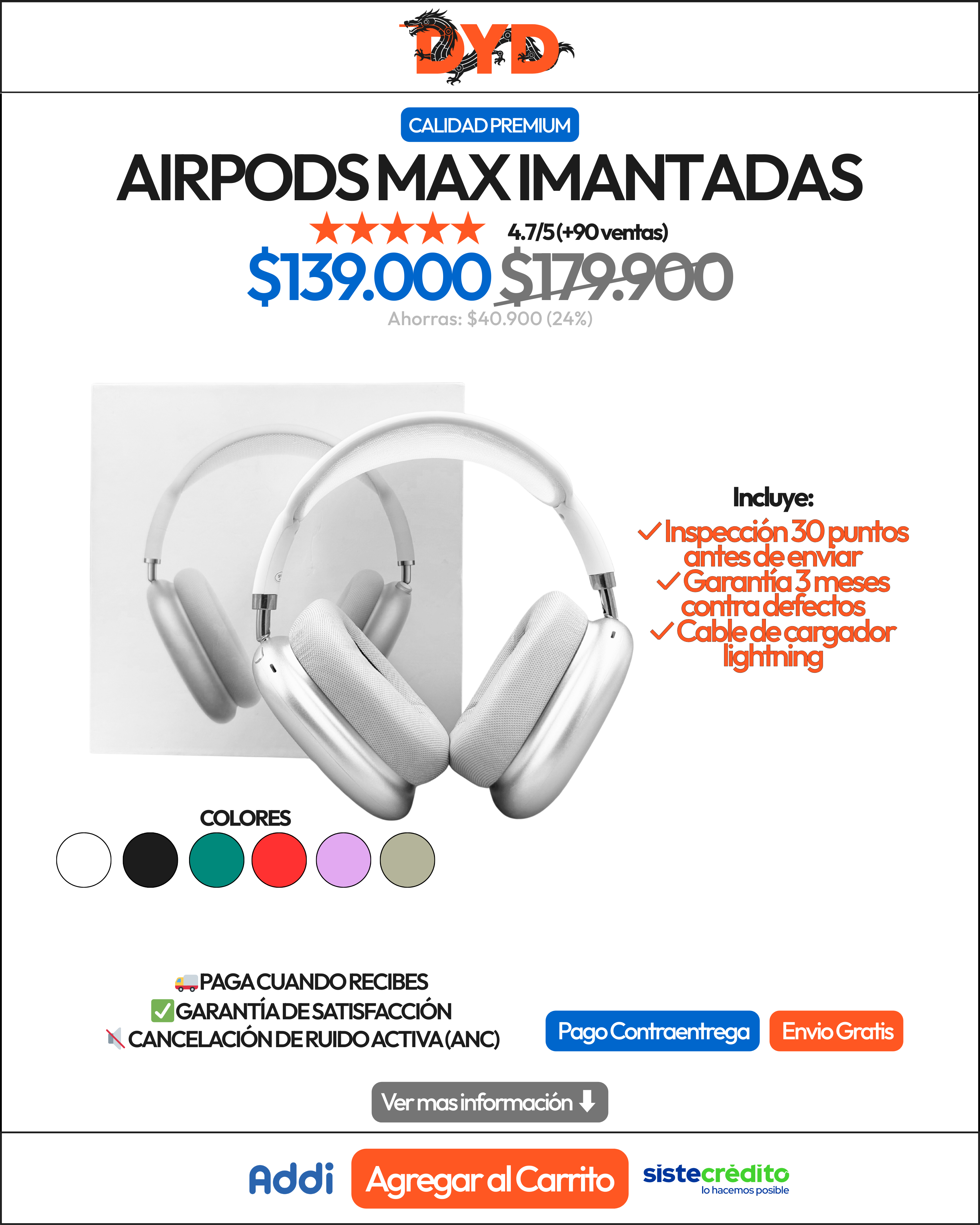 AirPods Max (Imantadas)