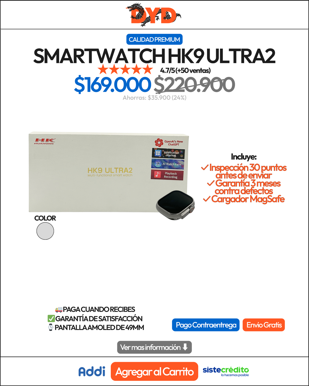 Smart Watch HK9 Ultra2