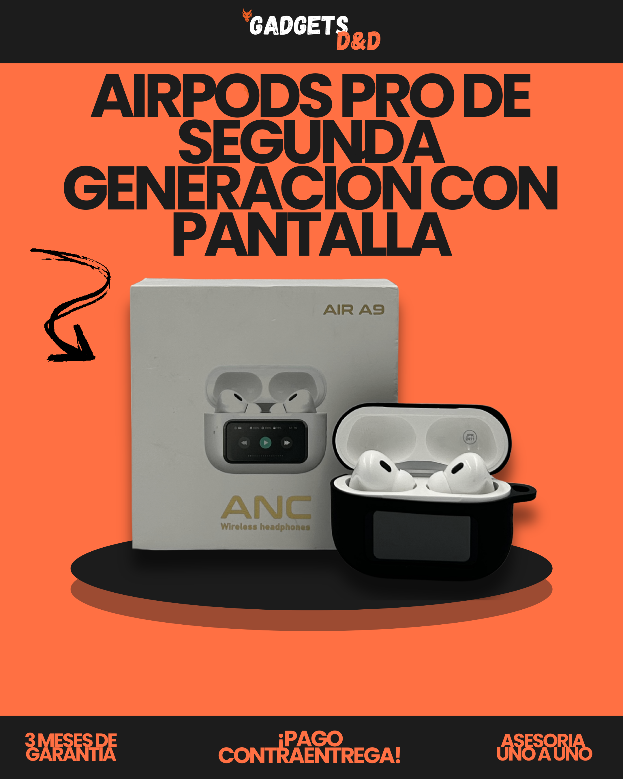 AirPods Pro de Segunda Generación con Pantalla