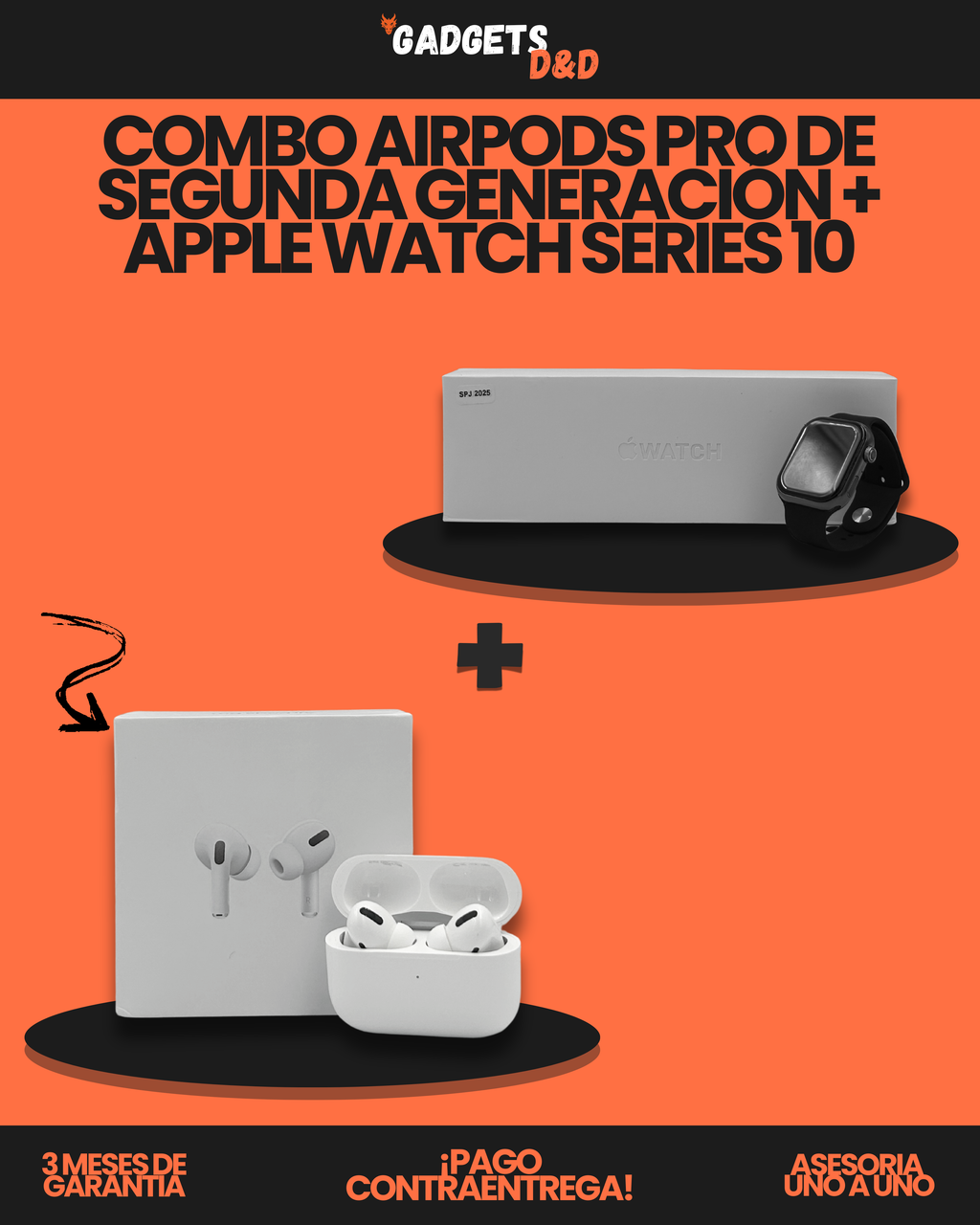 AirPods Pro De Segunda Generación + Apple Watch Series 10