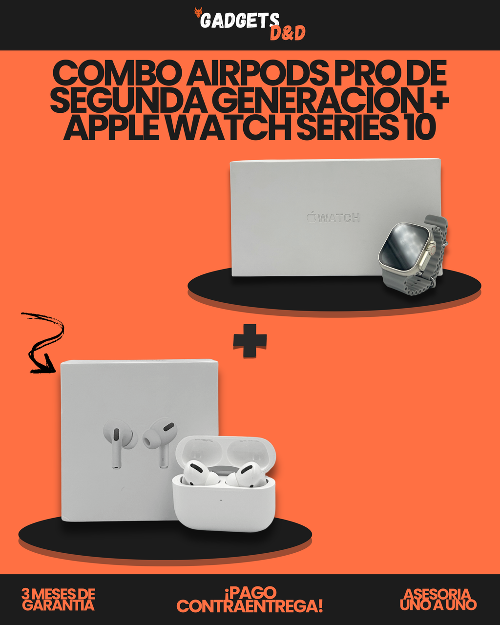 AirPods Pro De Segunda Generación + Apple Watch Ultra 2